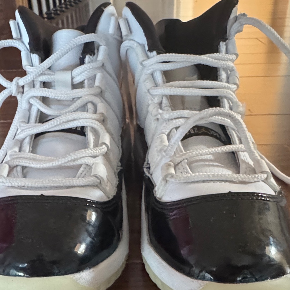 Jordan Kids Black and White High-Top Sneakers